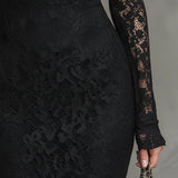 Jeanne — Robe Maxi Élegante en Dentelle à Queue de Poisson