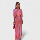 Chantal | Robe longue à découpes à la taille