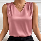 Josette | Blouse sans manches à col V