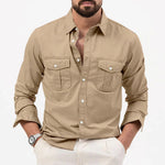 WRINKLE RESISTANT BUTTON SHIRT FOR MEN