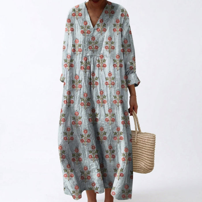 Robe d’Été Imprimée Flatteuse