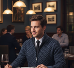 WAFFLE ZIP CARDIGAN FOR MEN