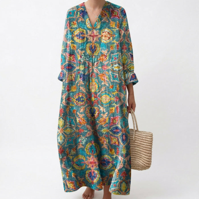 Robe d’Été Imprimée Flatteuse