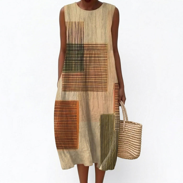 Robe d’Été Confortable Sans Manches