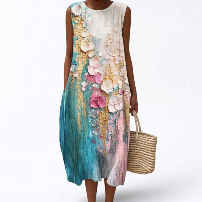 Robe d’Été Confortable Sans Manches