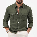 WRINKLE RESISTANT BUTTON SHIRT FOR MEN