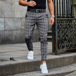 PLAID SLIM CHINO FOR MEN
