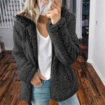 Emma | Manteau douillet à capuche et zip