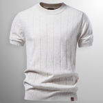 RIBBED SWEATER TEE FOR MEN