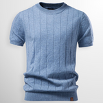 RIBBED SWEATER TEE FOR MEN
