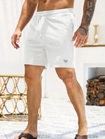 ELASTIC WAIST SWIM SHORTS FOR MEN