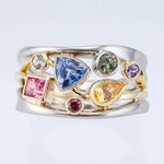 Bague Vintage Bunter Zirkonia