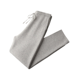 Pantalon droit en maille de laine