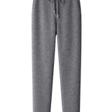 Pantalon droit en maille de laine