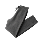 Pantalon droit en maille de laine