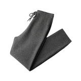 Pantalon droit en maille de laine