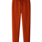 Pantalon droit en maille de laine