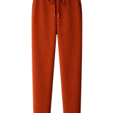 Pantalon droit en maille de laine