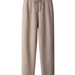 Pantalon droit en maille de laine