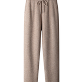 Pantalon droit en maille de laine