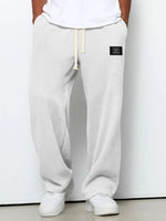 DRAWSTRING WIDE LEG TROUSERS FOR MEN