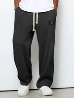 DRAWSTRING WIDE LEG TROUSERS FOR MEN