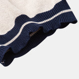 Ensemble Capucine — polo zippé en maille à bordure contrastante & pantalon fuselé coupe slim