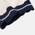 Ensemble Améline — polo zippé en maille à bordure contrastante & pantalon fuselé coupe slim