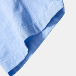Ensemble — chemise en lin à col officier et manches courtes & pantalon fuselé coupe slim
