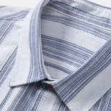 Ensemble Sidonie — chemise en lin rayé & pantalon en lin à jambe droite