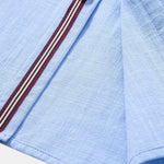 Ensemble — chemise en lin à manches courtes & short à cordon en lin mélangé