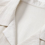 Ensemble — chemise en seersucker texturé à manches courtes & short à cordon