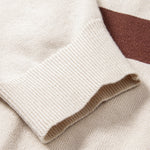 Ensemble — polo en maille rayée à manches longues & pantalon fuselé coupe slim