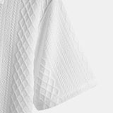 Ensemble — polo jacquard à losanges géométriques & short