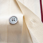 Ensemble — chemise boutonnée en maille rayée & short chino à taille élastique