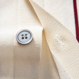 Ensemble — chemise boutonnée en maille rayée & short chino à taille élastique