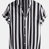 Ensemble Améline — chemise à larges rayures & short de bain