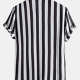 Ensemble Améline — chemise à larges rayures & short de bain