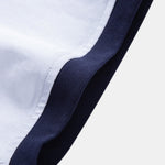 Ensemble — polo en coton contrastant coupe décontractée & short en coton à cordon
