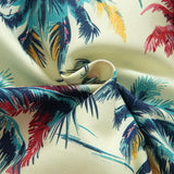 Ensemble — chemise à imprimé flamants roses et palmiers coupe décontractée & short de bain