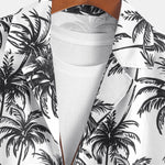 Ensemble — chemise à imprimé palmiers coupe décontractée & short de bain à imprimé palmiers