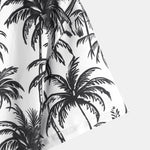 Ensemble — chemise à imprimé palmiers coupe décontractée & short de bain à imprimé palmiers