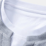 Ensemble — sweat gaufré 2 en 1 à col cranté & pantalon gaufré à plis