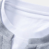 Ensemble — sweat gaufré 2 en 1 à col cranté & pantalon gaufré à plis