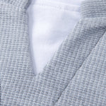 Ensemble — sweat gaufré 2 en 1 à col cranté & pantalon gaufré à plis