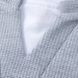 Ensemble — sweat gaufré 2 en 1 à col cranté & pantalon gaufré à plis