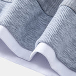 Ensemble — sweat gaufré 2 en 1 à col cranté & pantalon gaufré à plis