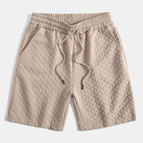 Ensemble — polo jacquard géométrique & short jacquard géométrique