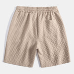 Ensemble — polo jacquard géométrique & short jacquard géométrique