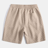 Ensemble — polo jacquard géométrique & short jacquard géométrique